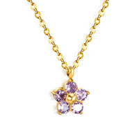 FORGETMENOT Necklace - Purple