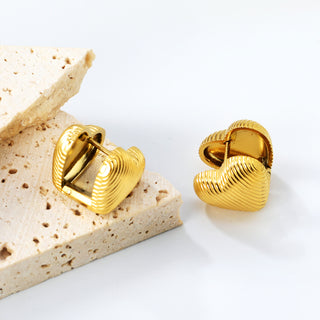FULLHEART Earring /Huggies Doubleside