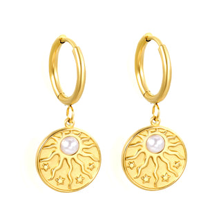 STAR & SUN Earring /Huggies Charm