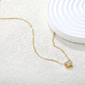 DIAMOMND BOX Necklace - CLEAR