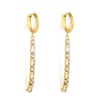 DIAMOND CHAIN Earring /Huggies