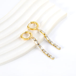 DIAMOND CHAIN Earring /Huggies
