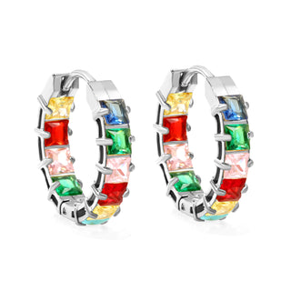 ETERNITY RAINBOW Earring / Hoops  Silver