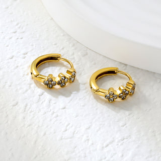 CLOVER  Earring/Mini huggies