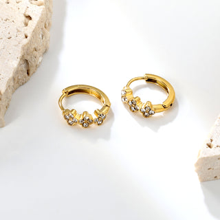 CLOVER  Earring/Mini huggies