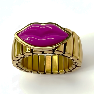 THE KISS Ring Gold