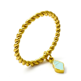 SEA CHARMS Ring - Blue Snail