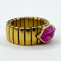 THE KISS Ring Gold