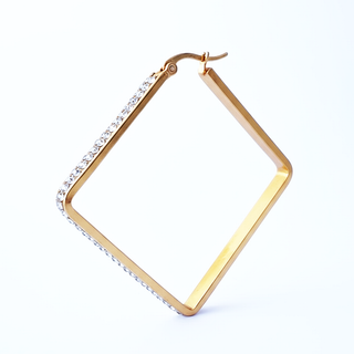SQUARE Earring/ Hoops