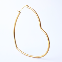 HEART Earring/ Hoops XL