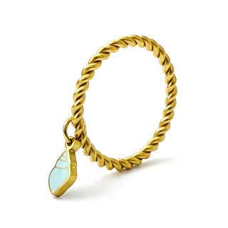 SEA CHARMS Ring - Blue Snail