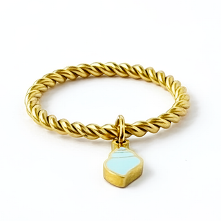 SEA CHARMS Ring - Blue Snail