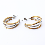 TRIPLETS L Earring / Hoops