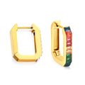 GEOMETRIC Earring / Hoops  RAINBOW