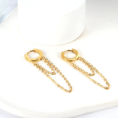 CHAINS Earring /Huggies