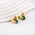 BULVARI  Earring / Hoops GREEN-Gold