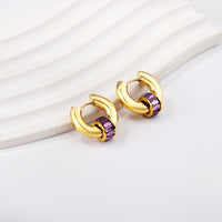 BULVARI  Earring / Hoops  PURPLE-Gold
