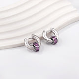 BULVARI Earring / Hoops PURPLE-Silver