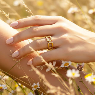 Gold Belt Ring - One Size