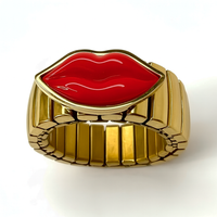 THE KISS Ring Gold