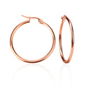 BOA LARGE Earring / Hoop  - Rose Gold