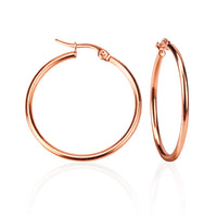 BOA LARGE Earring / Hoop  - Rose Gold