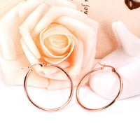BOA LARGE Earring / Hoop  - Rose Gold