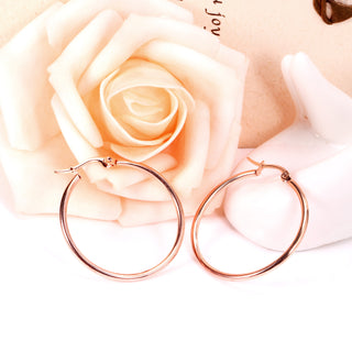BOA LARGE Earring / Hoop  - Rose Gold