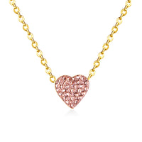 HEART SPARK Necklace  - PINK