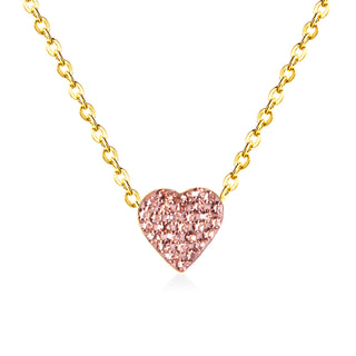 HEART SPARK Necklace  - PINK