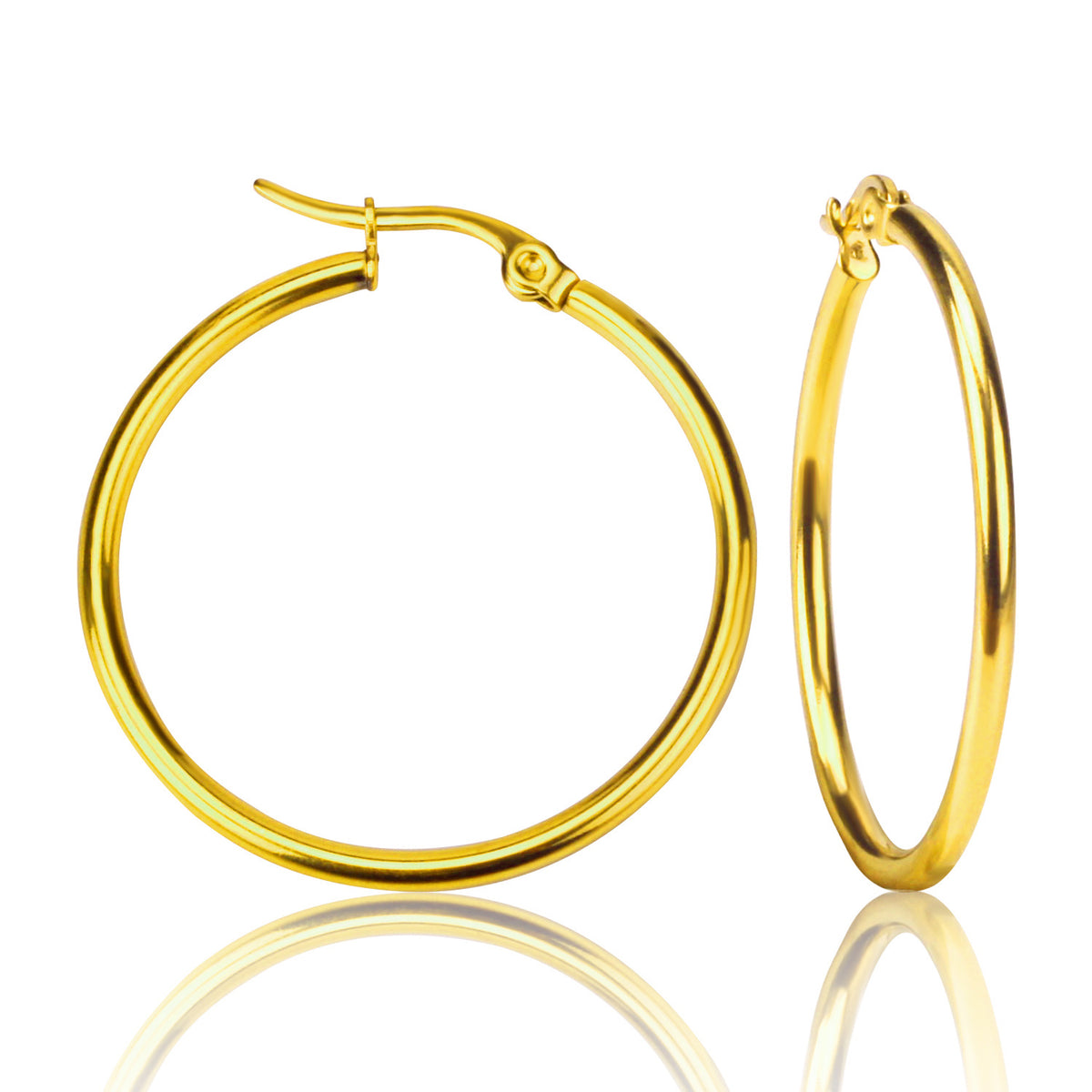 LARGE Earring / Hoop BOA Gold